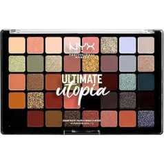 NYX Professional Make-Up Ultimate Shadow Palette, Pressed Powder Eye Shadow, 40 Shades, Matte, Satin, Metallic, Shade: Ultimate Utopia