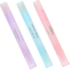 Healvian Pack of 3 Nail Polish Remover Pen Women Fingernail Lint Nail Polish Removal Pen Nailing Tool Nail Polish Edge Corrector Tool for Removing Nail Polish Liquid Filling