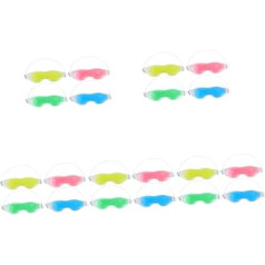 IWOWHERO Pack of 20 Cooling Beauty Eye Mask Cooling Chill Eye Care Pads Moist Heating Pad Cooling Eye Mask for Swollen Eyes Eye Cold Compress Against Swollen Eyes PVC