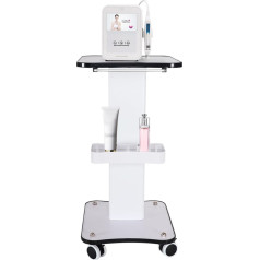 TONFEION Beauty Salon Trolley, Salon Trolley, Hairdressing Trolley, Cosmetic Trolley, Load 15 kg, Portable Medical Trolley with Storage Compartment & Brake Wheel for Beauty