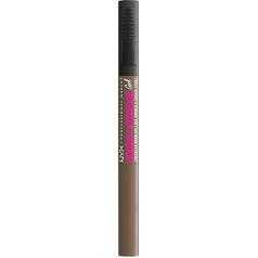 Nyx Professional Makeup Long Lasting Liquid Eyebrow Gel, For A Natural Look And Up To 2 Days Last, No Staining And Smudging, Zero To Brow, Ash Brown, 1 Piece
