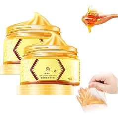 Honey Peel Off Hand Mask, Honig-Peel-Off-Handmaske, Moisturising Repair Hand Mask, 24K Gold Hand Mask, Exfoliating Hand Mask, Repair for Rough Skin for Men & Women (2 Stück)