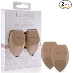 Makeup Sponge Set in Diamond Shape - Luvia Cosmetics - Makeup Blender Elegance Coffee