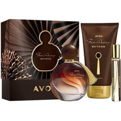 Avon Far Away Beyond Le Parfum Set 50 ml + Body Lotion 150 ml + Pocket Spray 10 ml + Gift Box New Far Away Fragrance for Women