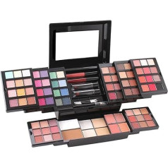 MKNZOME Multifunctional Exquisite Cosmetic Gift Set, Makeup Kit for Face, Eyes and Lips, Birthday Gift for Girlfriend with Eyeshadow Palette, Lipstick, Blush, Pressed Powder