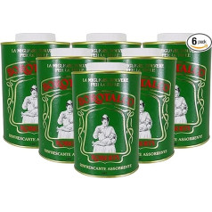 Talcum Powder in Tin, Multi-Purpose Powder, Absorbent and Refreshing, Velvet Skin, Suitable for Men, Women and Kids, 500g (6 Tubs)