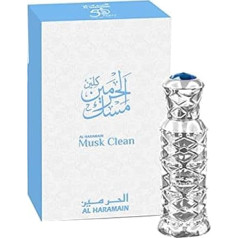 Al Haramain Musk Clean Attar Oil 12 ml | Luxurious Vanilla Fragrance | Arabain Uni Perfume Oil