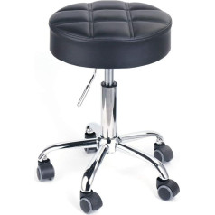 Leader Accessories Swivel Stool, Height-Adjustable Rolling Stool, Functional Work Stool, Studio Stool in Modern Design
