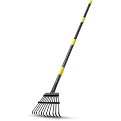 Laubbesen für den Garten, 152 cm, 11 Zinken