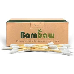 Bambaw Cotton Buds, Eco-Friendly Cotton Buds, Cotton Buds, Wood Cotton, Eco Friendly Packaging, Recyclable and Biodegradable