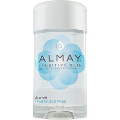 Almay Sensitive Skin Clear Gel Anti-Perspirant & Deodorant, Fragrance Free, 2.25 Ounce