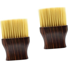 DOITOOL 2 Stk Haarbürste reinigungsbürste loser Haarstaubwedel kaputter Haarwedel Salon Friseurbürste Friseur-Halstuch weiches Fell Staubtuch Staubbürste Kind Buche