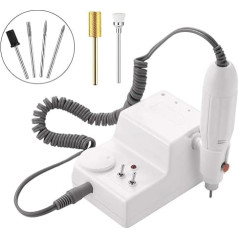 JSDA 6MW Nail Cutter, Electric, Gel Nails, Acrylic, Manicure, Pedicure, Callus, with 4 x Attachments and 1 x Premium Carbide Bit