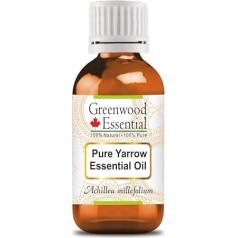 Greenwood Essential Natural Pure Yarrow Essential Oil (Achillea millefolium) Natural Pure Therapeutic Quality Steam Distilled 5 ml (0.16 oz)