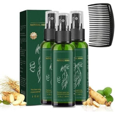 Kortin Red Ginseng Hair Regeneration Serum Spray, Kortin Red Ginseng Hair Regeneration Spray, Hyungang Korea Ginseng Hair Regrowth Serum Spray, Ginger Hair Growth Spray Serum for Men (Pack of 3)