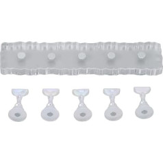 LANTRO JS Nail Practice Stand - Perfect for Beginners with 5 Fairy Bases, Magnet Adsorption and Acrylic Material
