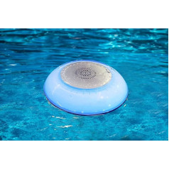 AdLuminis LED Battery Pool Lighting with Bluetooth Speaker Various Light Effects with Colour Changing Speaker Waterproof Floating as Pool Light or with Ground Spike as Garden Light