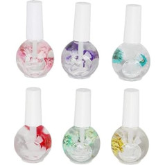 Nail Scented Cuticle Oil, 6 Pieces Nail Scented Cuticle Oil Nail Nourishing Softening Hydrating Repairing Essential 15 ml
