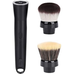 Electric make-up brush, rotating make-up brush, foundation brush make-up brushes, electric make-up brush, automatic rotating make-up brush with foundation and blush brush heads