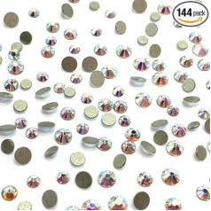 Crystal AB (001 AB) 2058 Swarovski Nail Art Small Mixed Sizes SS5 SS7 SS9 Flat Back No Hotfix Rhinestones