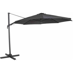 Siena Garden California N+ Cantilever Parasol, Anthracite, Diameter 350 cm
