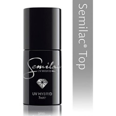 Semilac Matt Top Coat for UV Hybrid Nail Polish, 7 ml