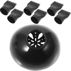 CRILSTYLEO 1 Set Collector Comb Nozzle Universal Hair Diffuser Diffuser Hair Dryer Motor Hair Dryer Brush Straightening Curler Straightener Rat Hair Dryer Diffuser for Hair Dryer Nylon Black