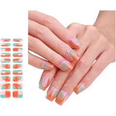 Halbgehärtete Gele Nagelaufkleber Licht Erforderlich Nagellackstreifen Gel Nagelstreifen Nageldekorationen Für Party Hochzeit