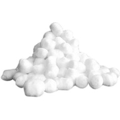 AUK BH011-WT Cotton Ball White (Pack of 100)