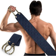 Exfoliating Back Scrubber with Handles, 98.5 cm, Double Sided Back Scrub, Body Scrub Towel, Exfoliating Washcloth, Bath Tool for Use in Shower, Back Washer for Deep Cleansing