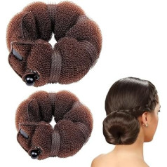 Roontin Hair Bun Maker - Create Perfect Hair Bun Maker for Hair, Magic Hair Bun Maker Brown Hair Donut