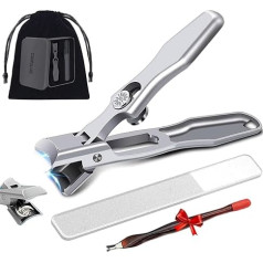 Cumuul™ Nail Clippers, Cumulus Nail Clippers, Sherum Nail Clippers, Splash Stainless Steel Nail Clippers, Sharp Sturdy Fingernail and Toenail Clippers (Pack of 2)