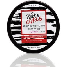 AfroRicci Rock N Curls, Feuchtigkeitscreme für lockiges und welliges Haar, 250 ml, hergestellt in Italien