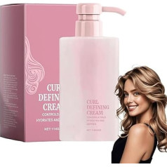 Lockendefinierende Creme, Lockendefinierende Creme FüR Frauen, Tiefenwirksame Feuchtigkeitsversorgung, Anti-Frizz, Feuchtigkeitsspendend, GläTtend FüR Lockiges Und Welliges Haar