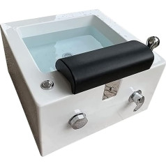 DJXLMN Portable Pedicure Foot Spa Bathtub - Relaxing Feet Spa Tub with Foot Shower, Acrylic Pedicure Chair Shampoo Sink and Massage Function for Salon or Home
