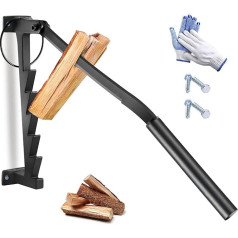 Primachen Wall Mounted Log Splitter - Kindling Splitter for Wood, Manual Firewood Splitter for Softwood Indoor or Outdoor
