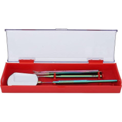 Verdant Touch Wimpernpinzetten-Set, Wimpernverlängerung, Pinzetten-Set mit vierfachem Make-up-Spiegel, Edelstahl, universal, drehbar, Wimpernverlängerungszubehör
