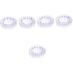 FRCOLOR 50 Stück Räder Anzeigen Salon Nail Art Display Fan Runde Aufkleber Farbkreis Runde Etiketten Klare Tipps Für Französische Nägel Kreisvorlage Transparente Aufkleber Nagel Farbfelder