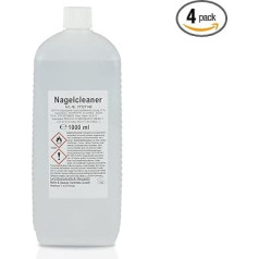 NAILS FACTORY Nail Cleaner 1000 ml Set of 4 Nail Cleaner in Studio Quality for Cleaning and Degreasing