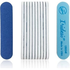 Mini Blue Salon Cushion Board Nail Files 120/240 (Pack of 12)