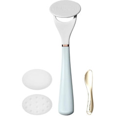 LUNAESCENT Berührungsfreier Hautpflege-Applikator & Massagegerät mit Spatel (4 Stück) – hygienisch | Mehrzweck-Hautpflegewerkzeug | für Damen und Herren | effektive Anwendung | Massage | Depuffing