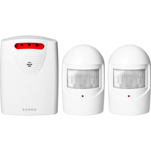 Kustības detektoru komplekts ar bezvadu signalizāciju IP44, 120m