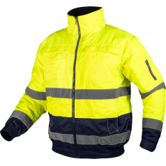 Neo Tools Brīdinājuma darba jaka 3in1, siltināta, dzeltena un tumši zila, XXXL izmērs