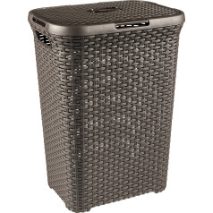 Natural Style veļas grozs 60L darkBr