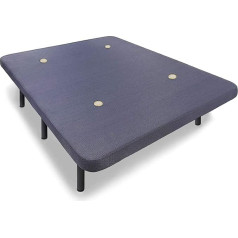 ‎Hogar24 Es HOGAR24 Base Upholstered Bed with 5 Cross Braces + 6 or 7 Feet Fabric Wrapped Metal 3D