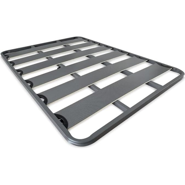 Duérmete Online DUÉRMETE ONLINE, 40 x 30 mm Low Noise Reinforced Slat Bed Base - No Feet - Stability and Strength - 135 x 190 cm