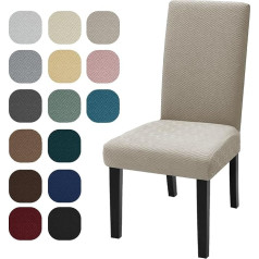 ‎Ystellaa YSTELLAA Chair Covers, Set of 2, Stretch Chair Covers, Universal Seat Cover, Washable and Removable, Decoration Chair Cover for Home, Banquet/Office, Wedding Decorations, Khaki
