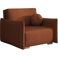 Mirjan24 Viva Glov I Sofa with Sleep Function, Single Seater Sofa Bed with Bed Box, Upholstered Sofa, Sofa Bed / Couch, Living Landscape (Soul 08)