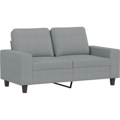 Uluyyuc Living Room Furniture Camping Sofa Sofas & Couches Corner Sofa - 2-Seater Sofa Light Grey 120 cm Fabric for Lounge Party Garden Patio