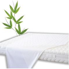 Rovesi Mattress Topper Bamboo Carrier Waterproof Washable Fluffy (Pieces 1, 80 x 240 cm)